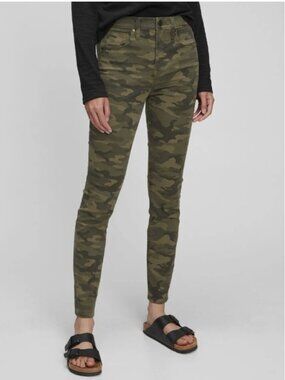 GAP New Women's Skinny High Rise Camo Jeans